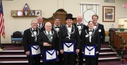 The newly installed officers of Washington Lodge no. 46