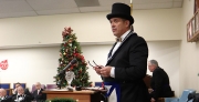 WB Dennis Harris addresses the crowd during the lodge's installation