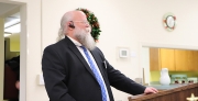 WB Steve Gatton delivering an oration about St. John the Evangelist