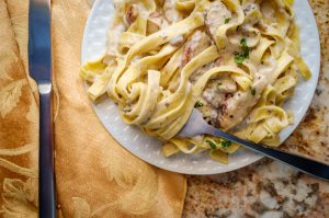 Chicken Fettuccini with Alfredo Sauce