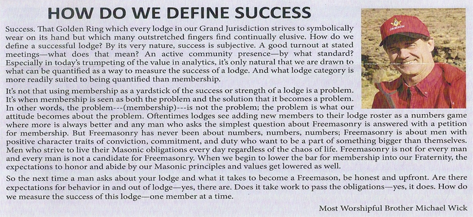 success mike wick article