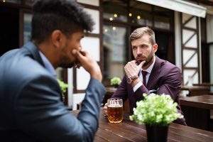 brothers discussing