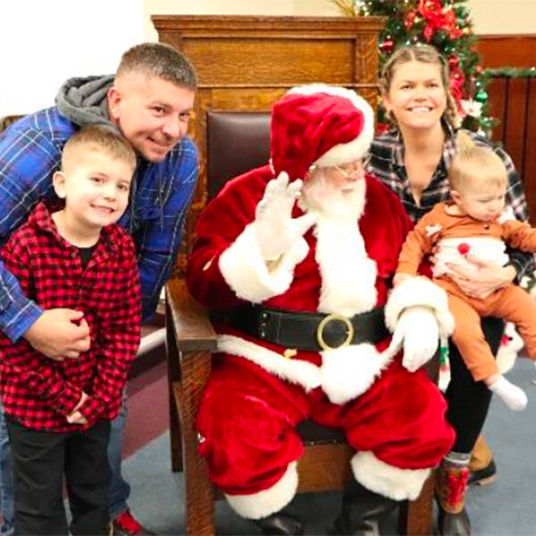 Harris Family with Santa