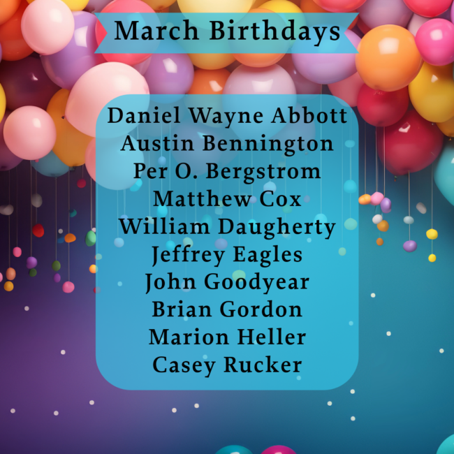 MarchBdays