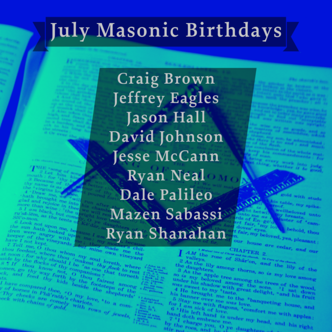 JulyMasonicBdays